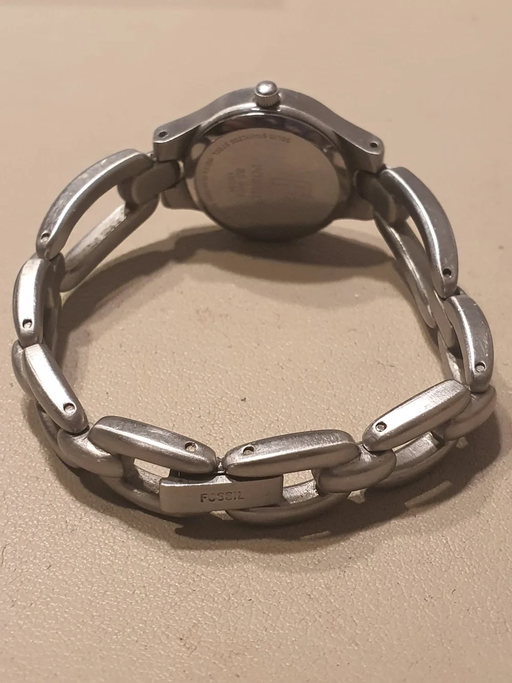 Fossil F2 Silver/Blue Stainless Steel Women's Watch